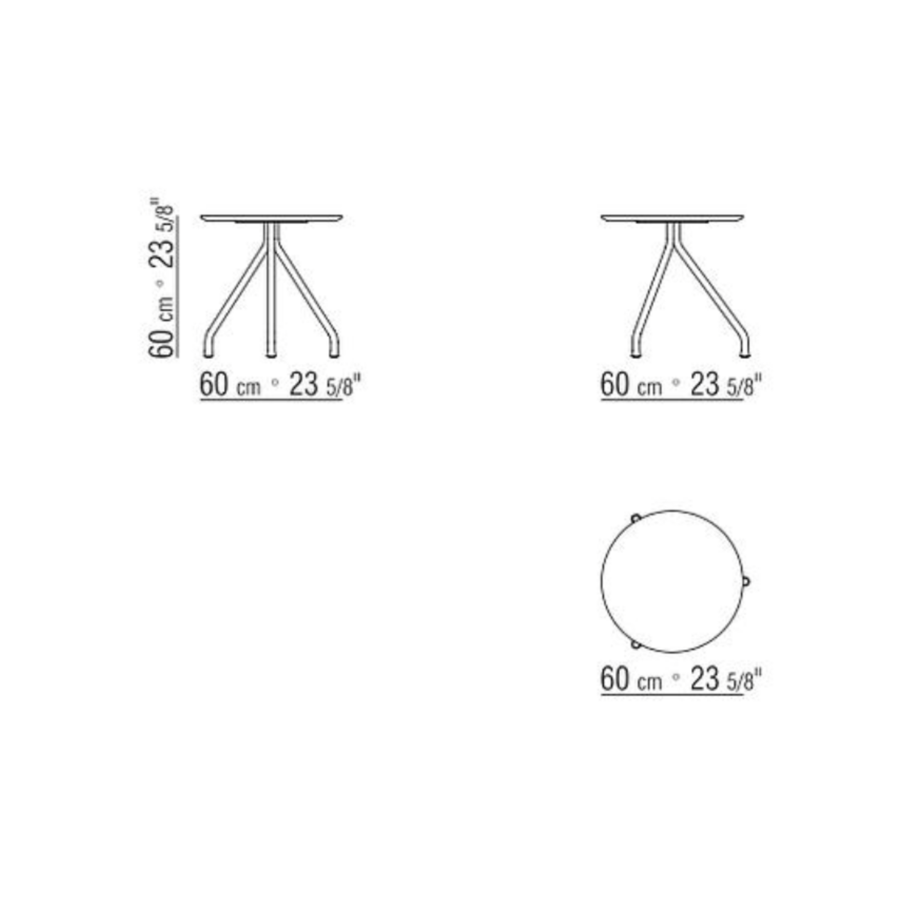 ACADEMY SIDE TABLE Ø60X60