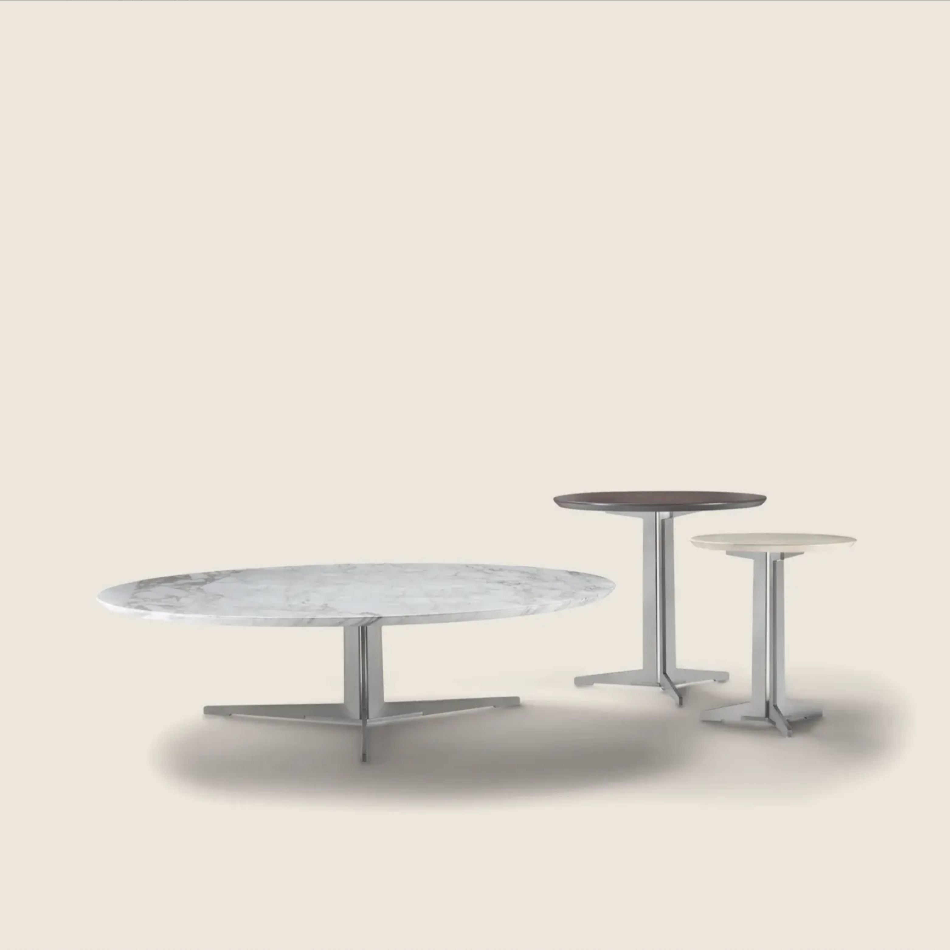 FLY CM.200X110 COFFEE TABLE , IN CALACATTA ORO GLOSSY MARBLE