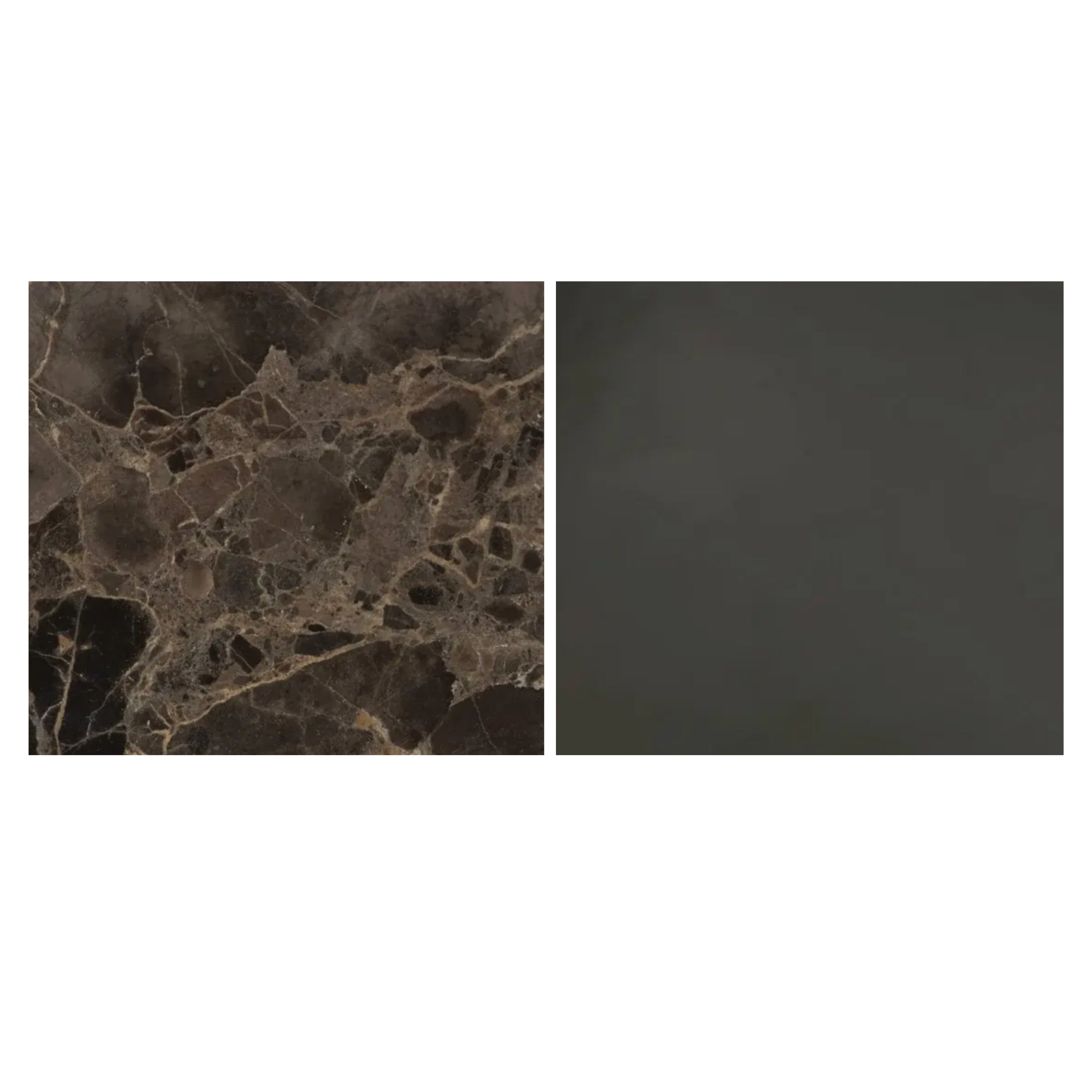 FLY CM.205X51 CABINET WITH 2 LEATHER BOX , IN EMPERADOR GLOSSY MARBLE TOP