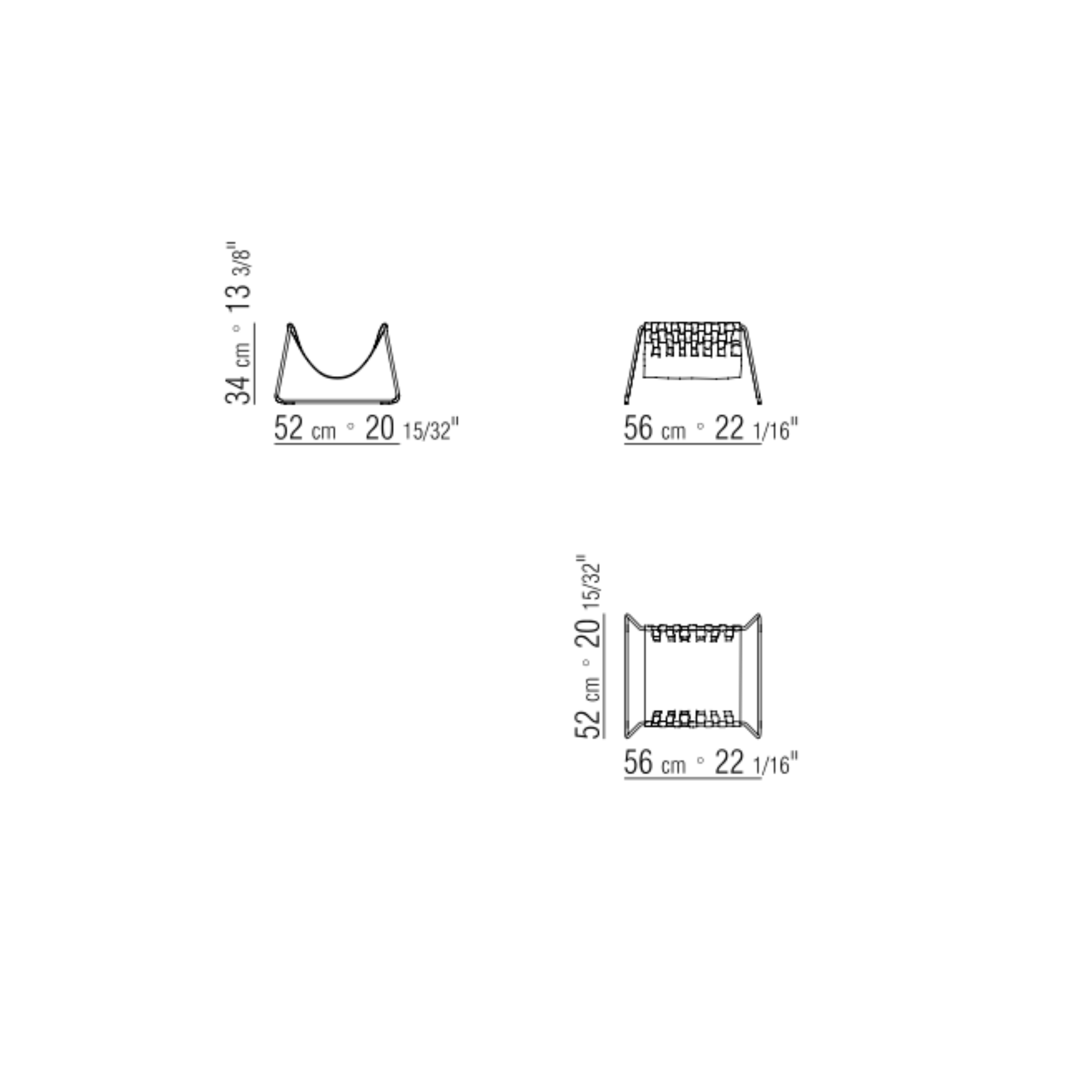 MATE MAGAZINE HOLDER CM. 56X52