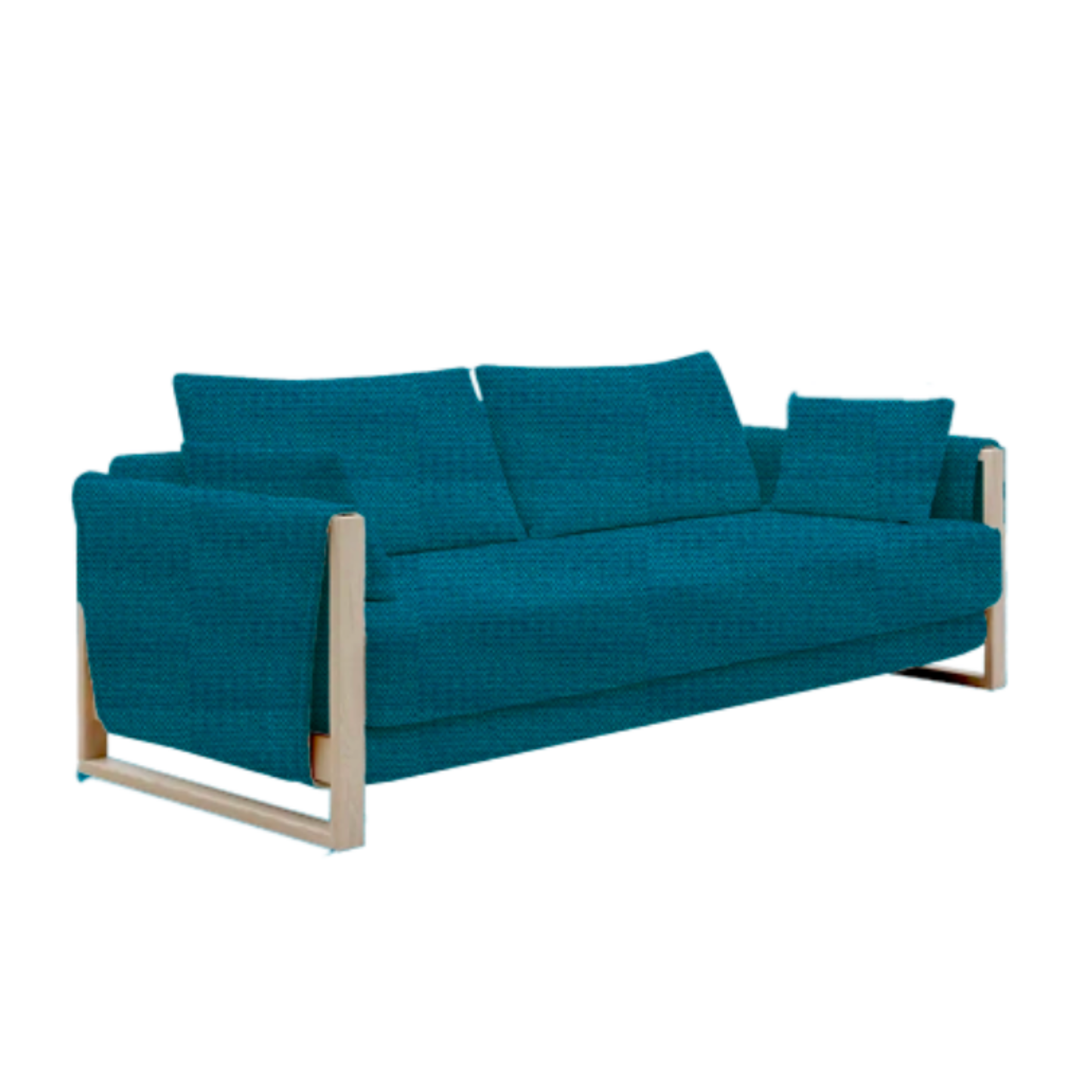Softline MADISON Wood Sofa Bed dim CM W209 D95 H40/65/75