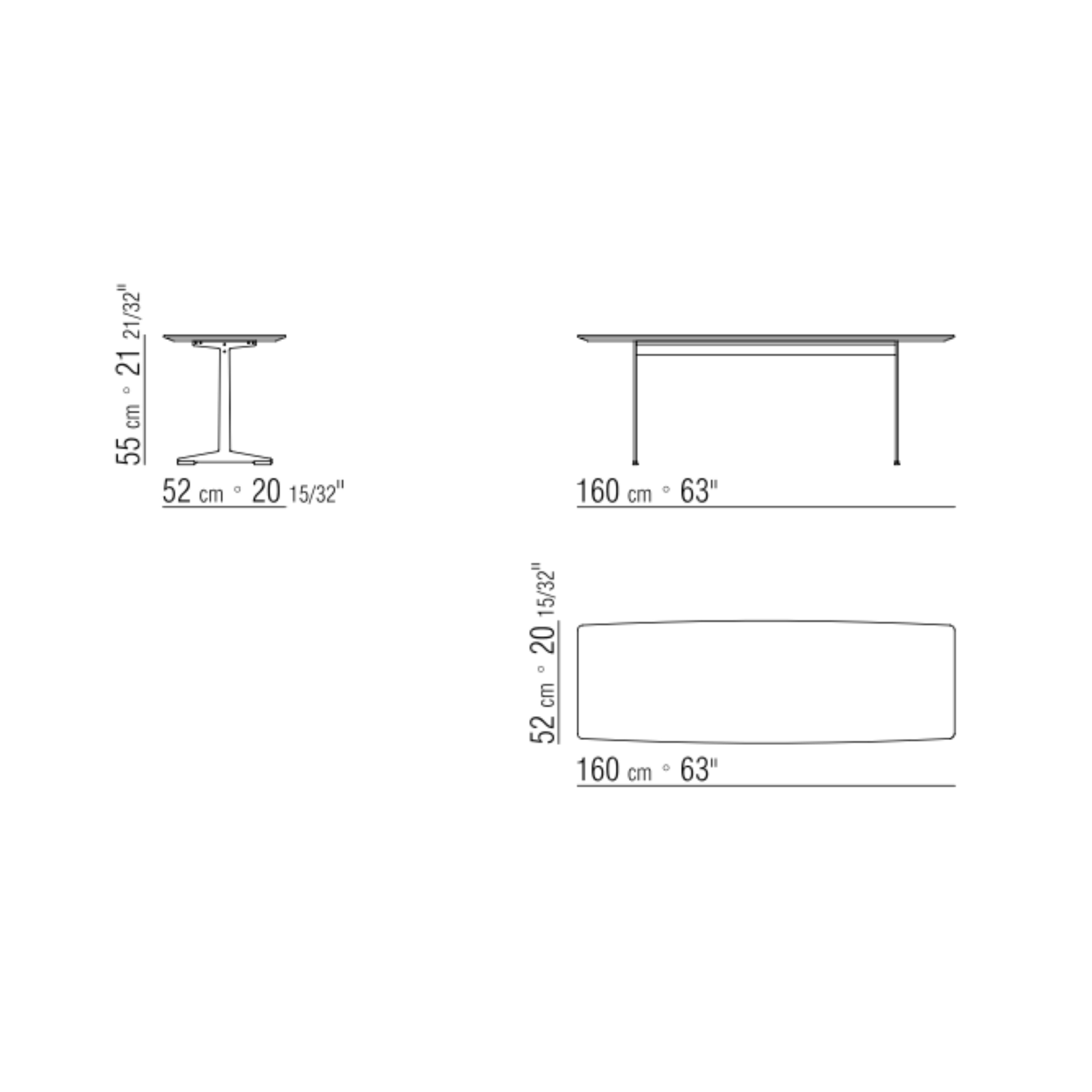 CESTONE CM. 160X52 CONSOLE , ASHWOOD STAINED BROWN