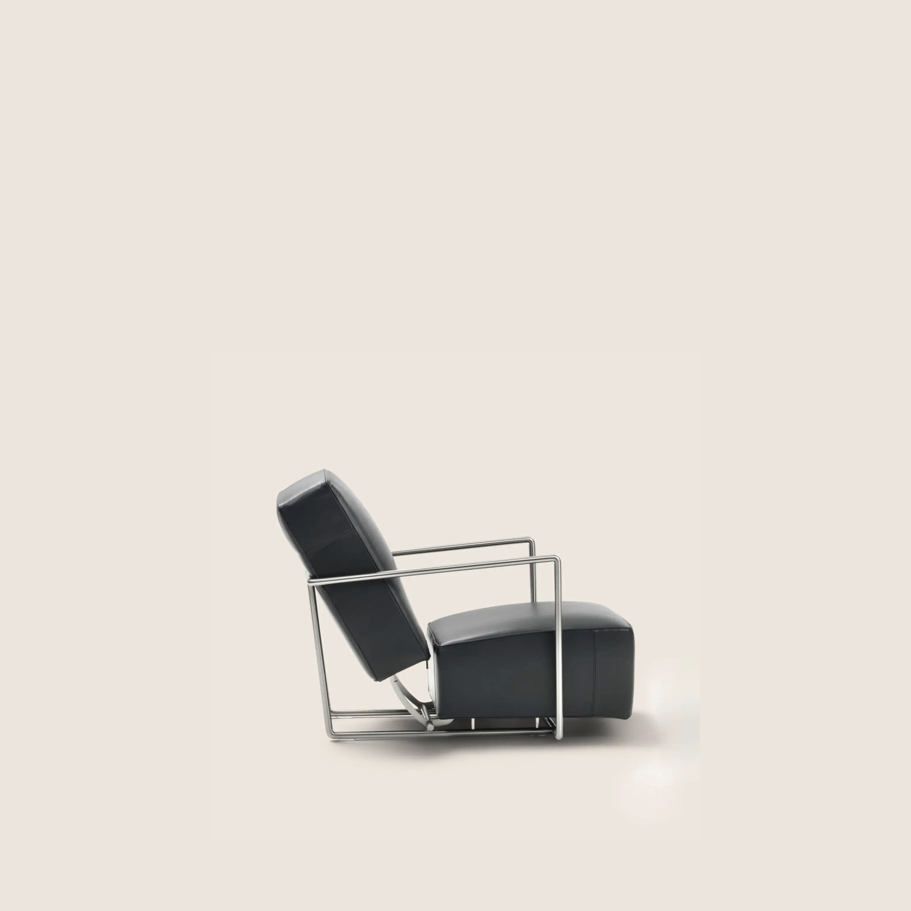 A.B.C ARMCHAIR W/MOV CM. 65X90, fabric: Leona_1373, metal: burnished black