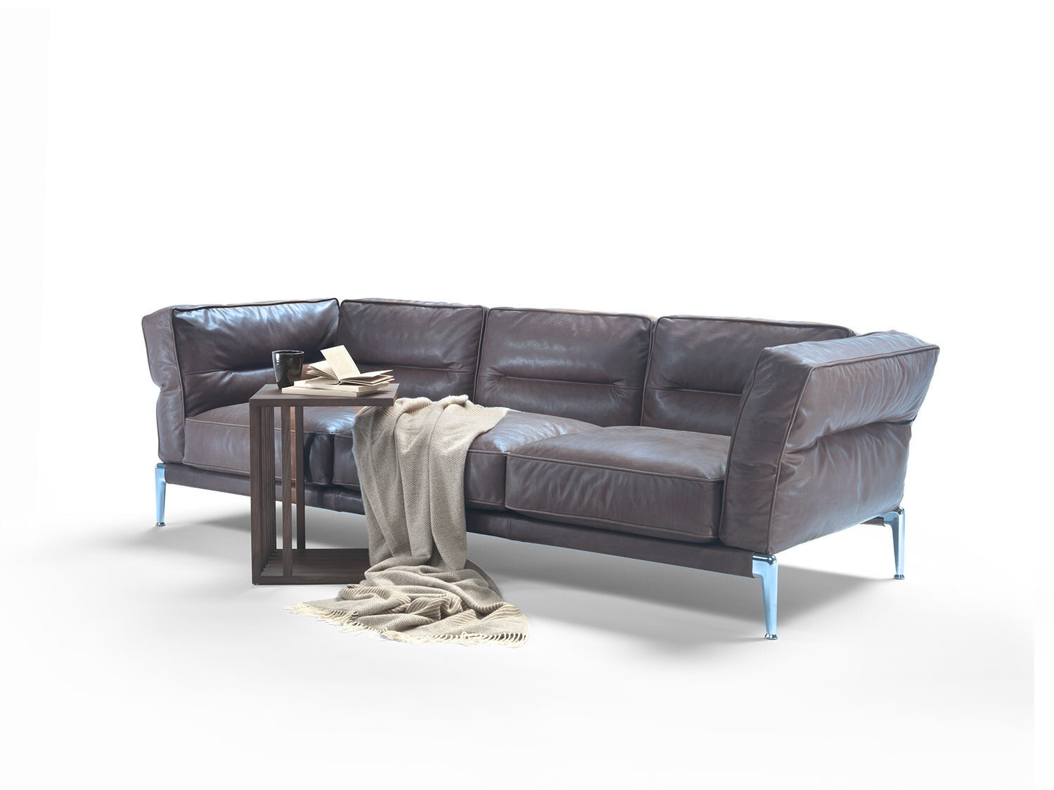 Adda Maxi Leather Sofa - cm. W 245 H 71 D 90 - Pelle405